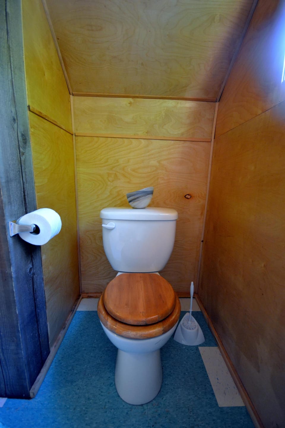 Toilet in the main building, not the trailer