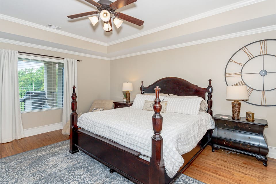 Enjoy the gorgeous water view from bed!