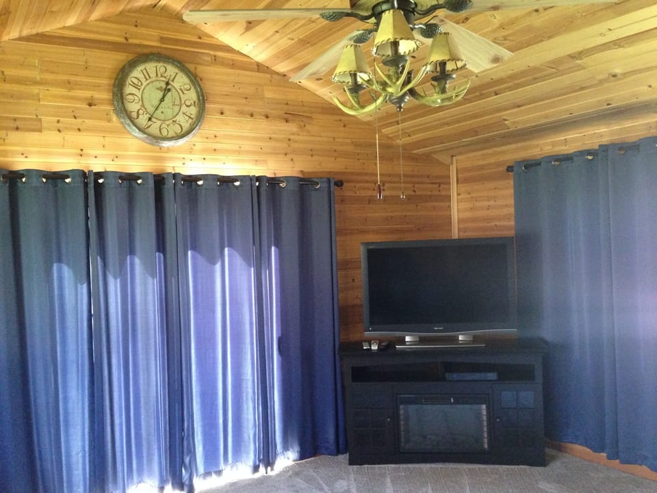 Entertainment Area with Fireplace