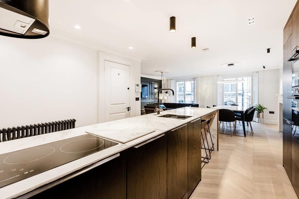 Airy open plan living area