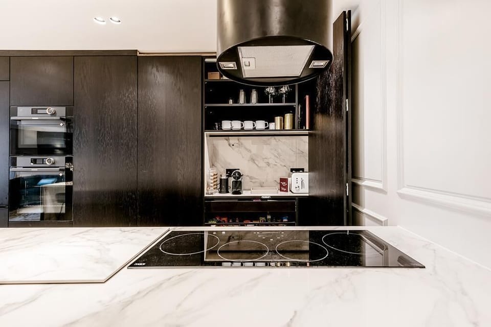 Other features include 4 slice toaster and Nespresso coffee machine (honesty jar