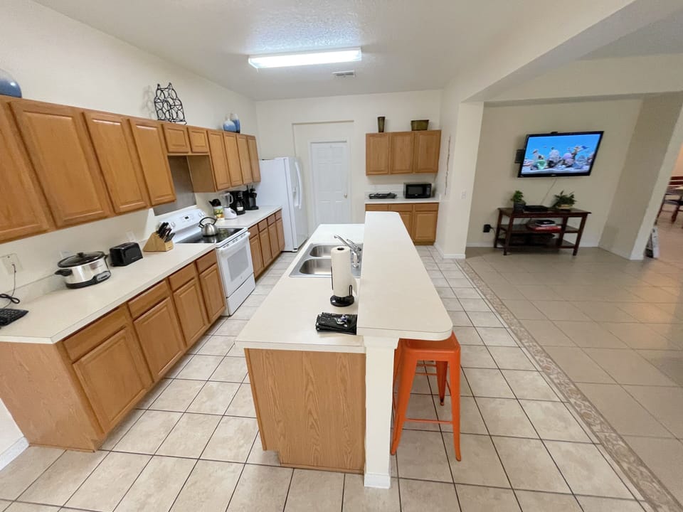 Large open kitchen 