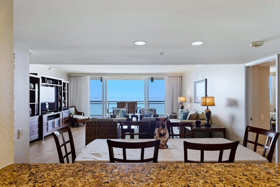 View from Dining and Kitchen