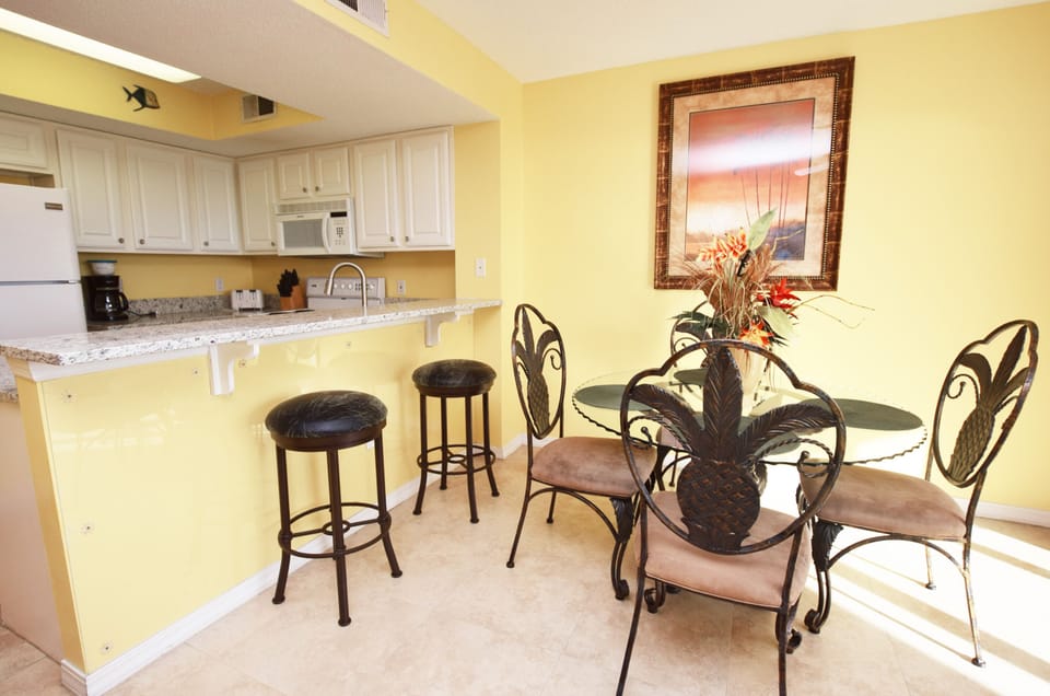 Dining Area - 
Gulf Dunes Resort Unit 107 Okaloosa Island Florida