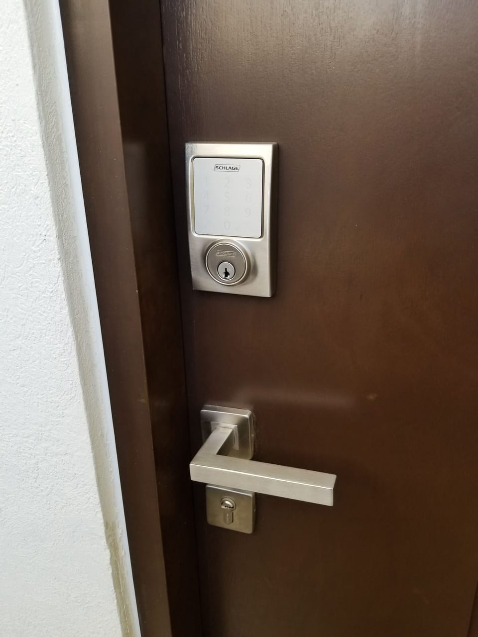 Keypad entry - no keys to carry/lose