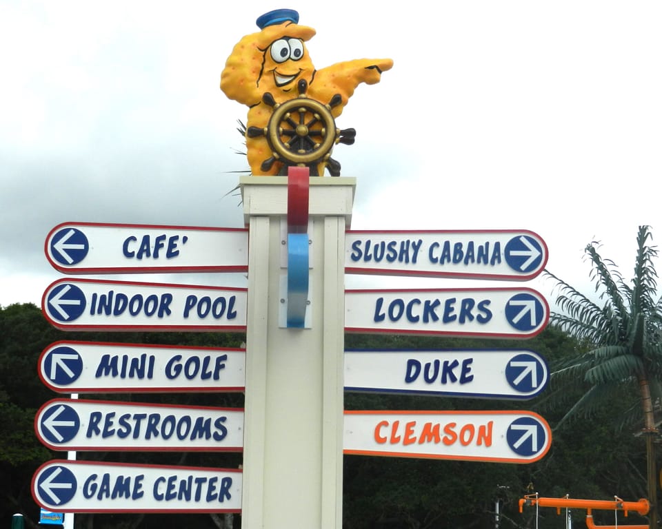 Don't get lost - look for signs