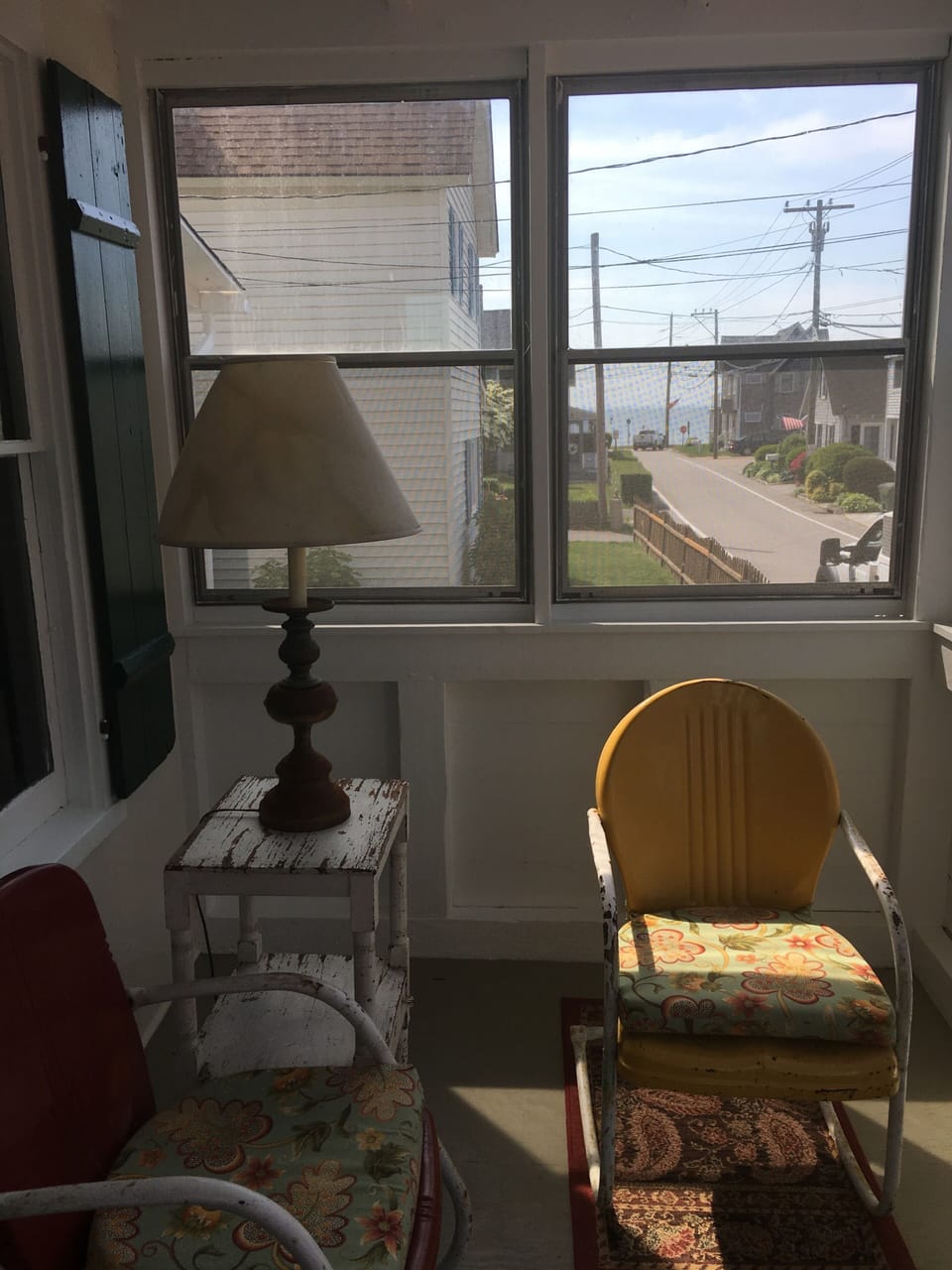 South side of front porch with view of Long Island Sound