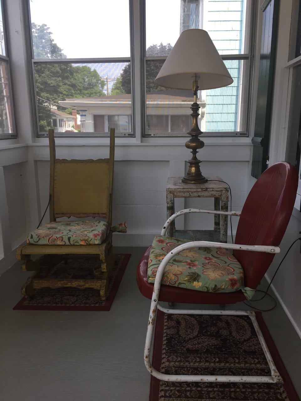 North side of front porch