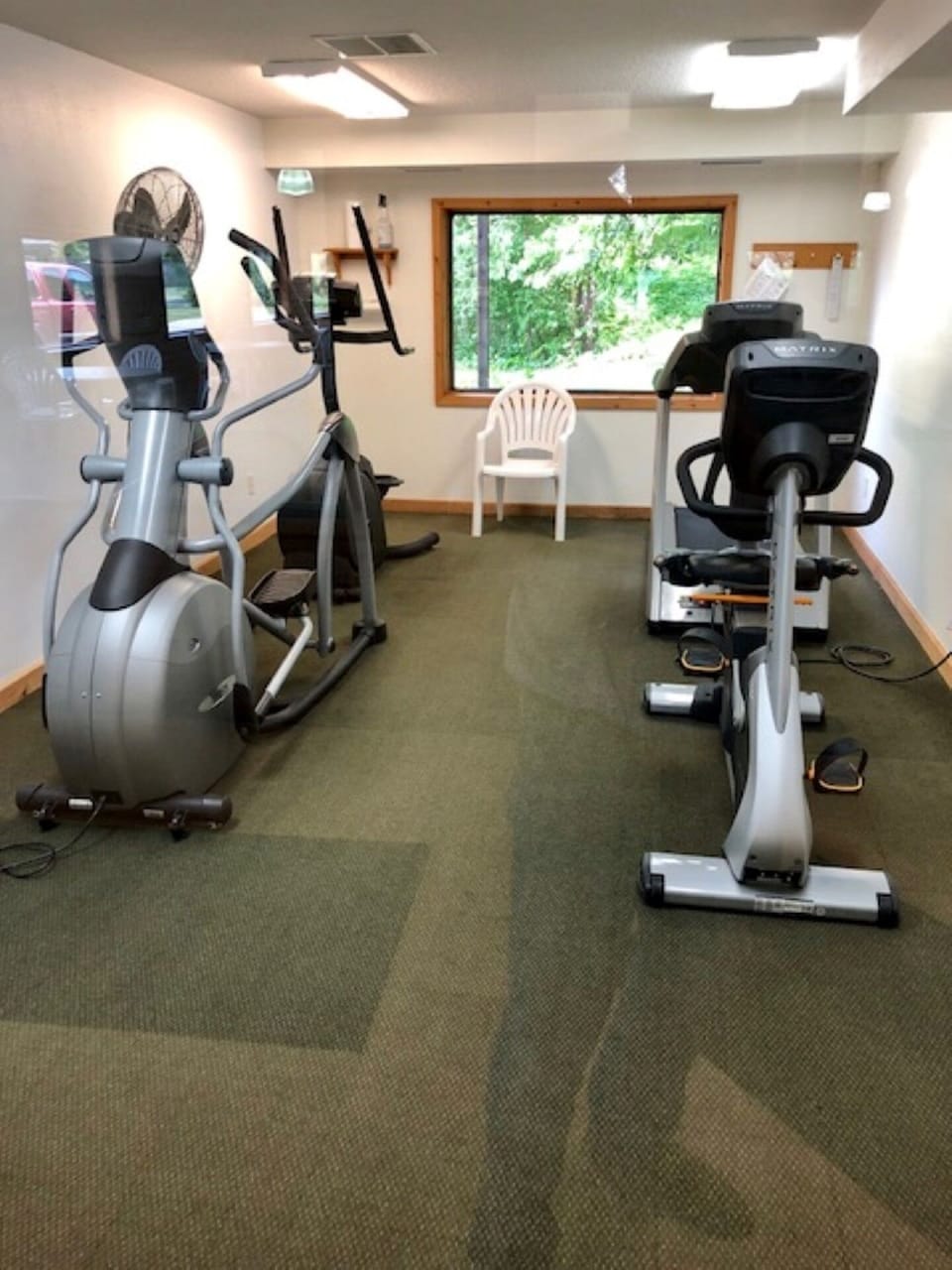workout room - walking distance
