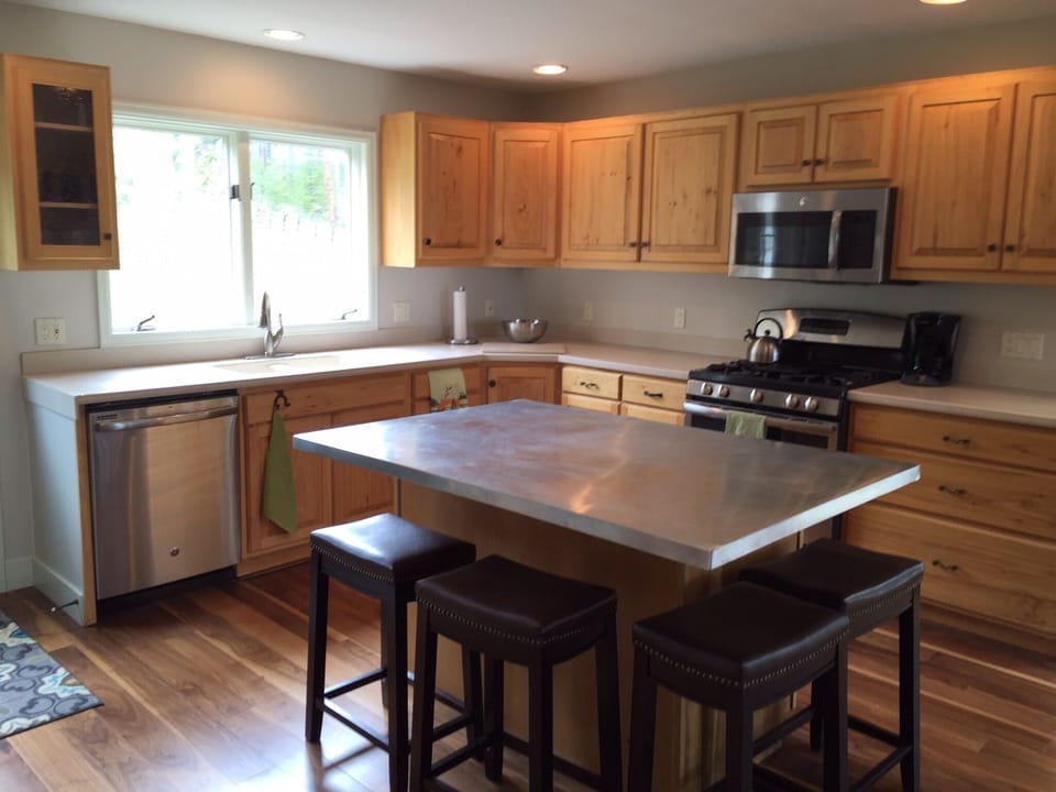 Kitchen with all new stainless appliances