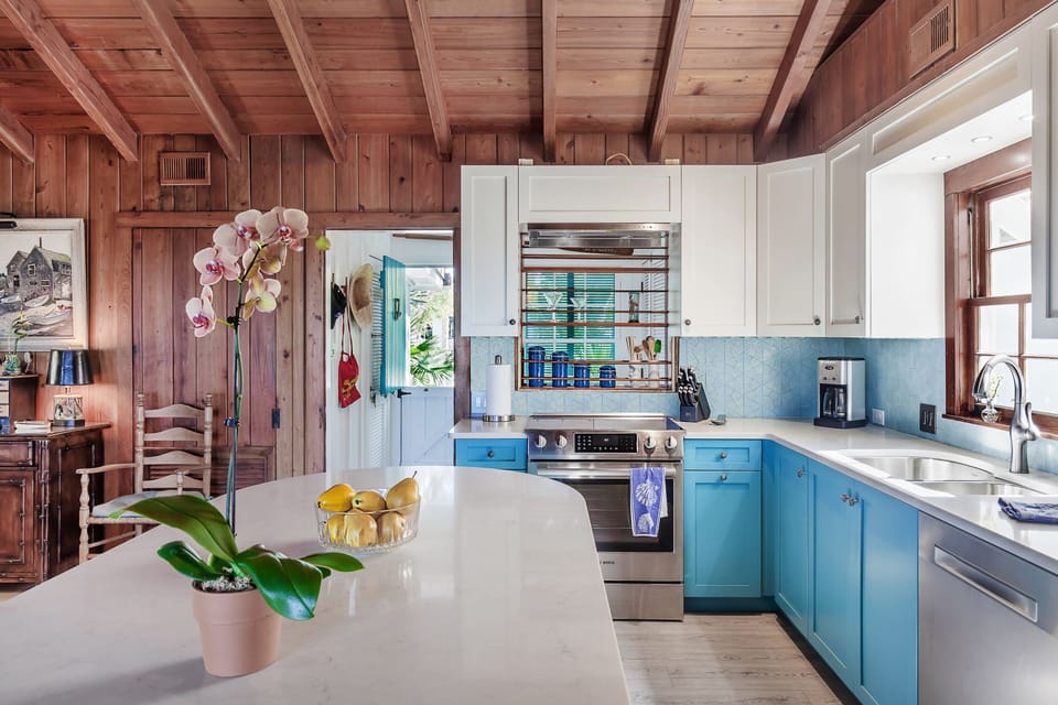New Kitchen with all new appliances  showing Dutch door on Gulf Blvd .