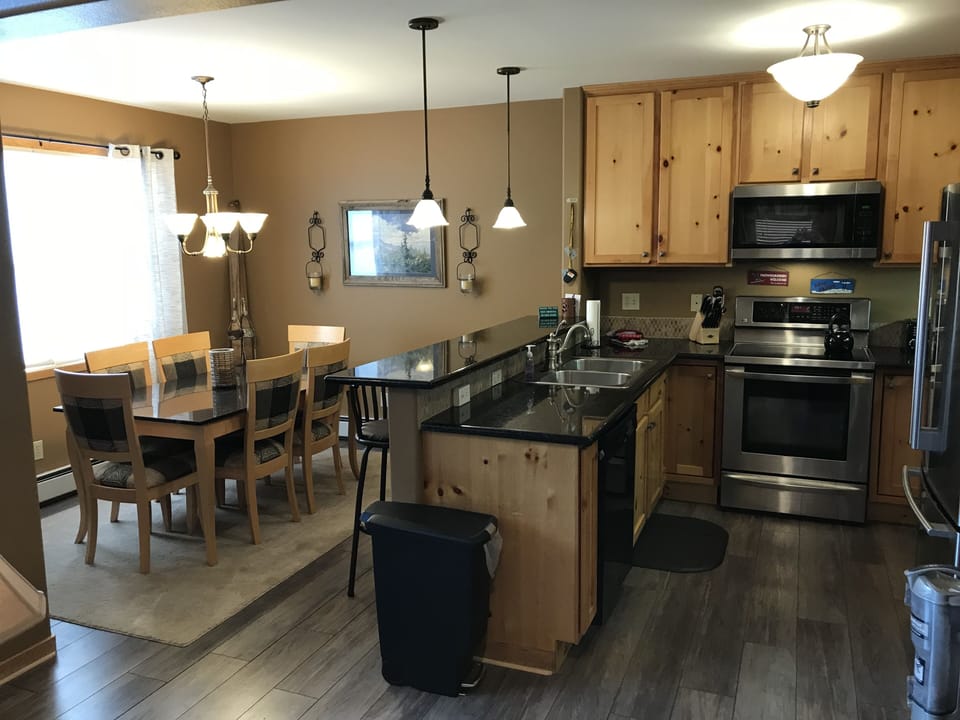 Kitchen and dining area