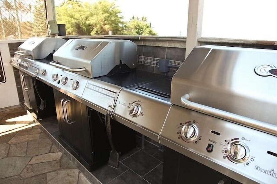 Gas grills on property for guests only
