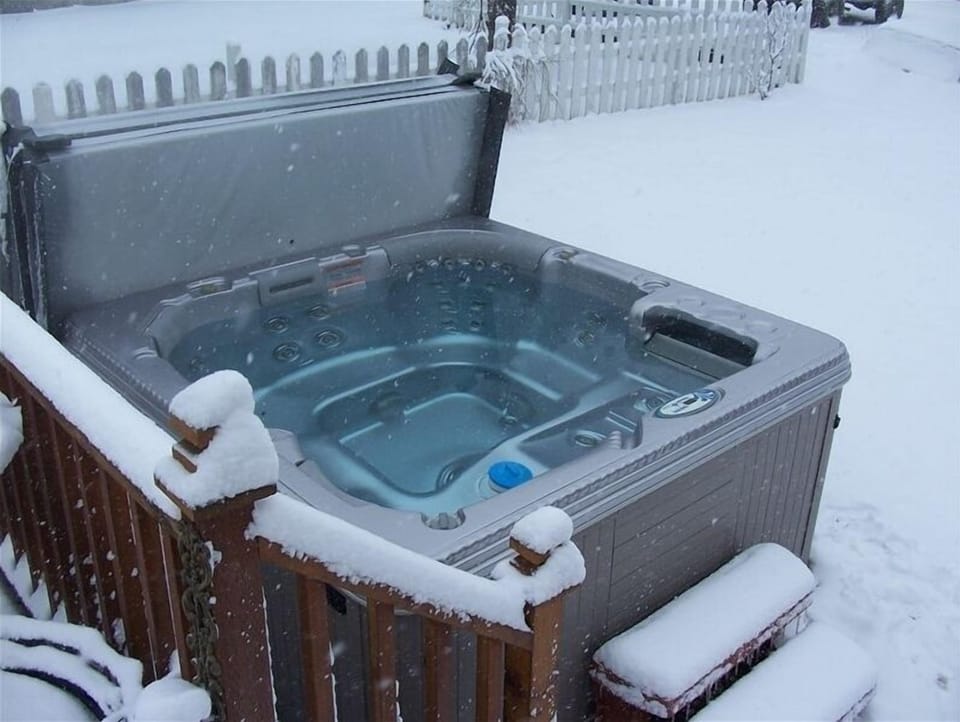 relax in a brand new spa under a fabulous montana sky