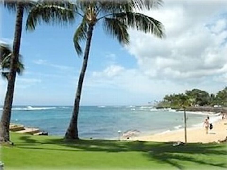 Just steps away is Lawai Beach.