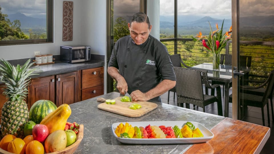 Ask your host about booking a private gourmet chef to prepare meals