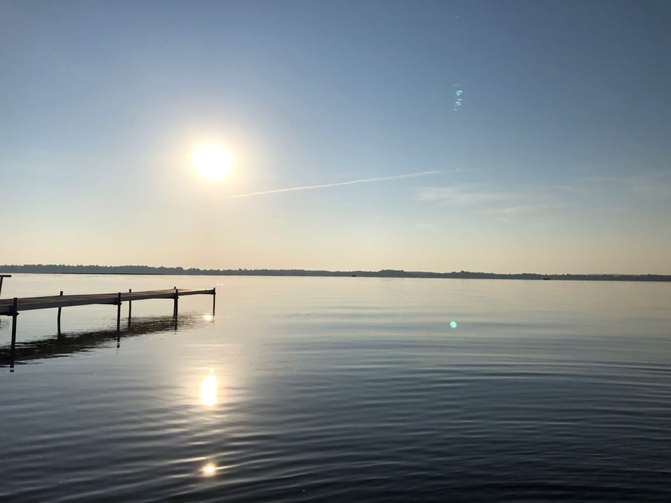 Lake Mitchell, just steps from your doorway!