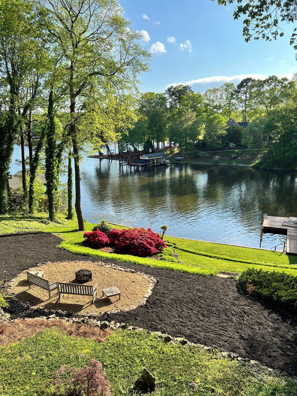 Stunning views & amazing landscaped yard! Watch kids at the dock from the deck!