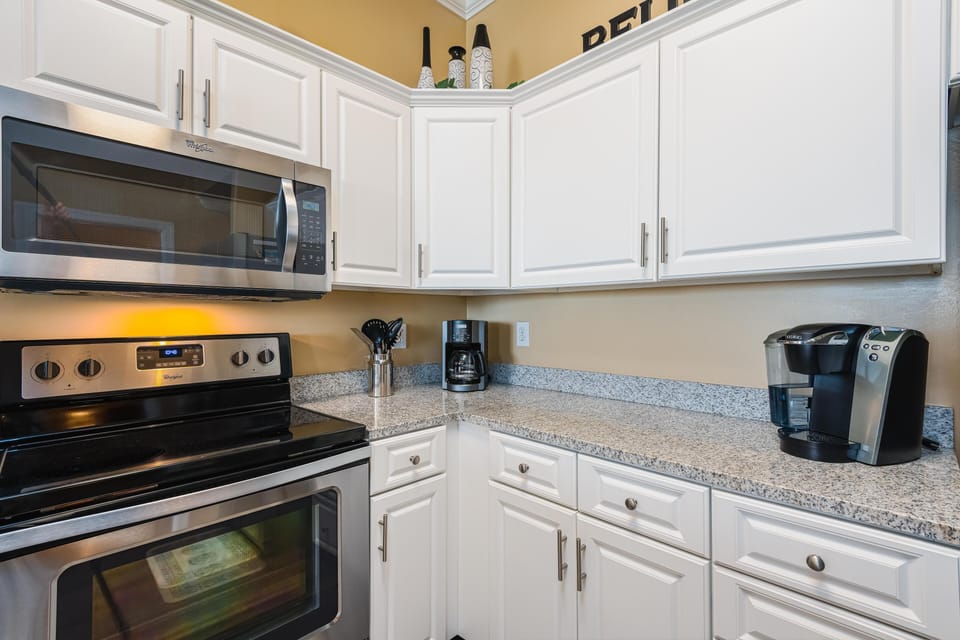 Keurig and 12 cup coffee maker provided!