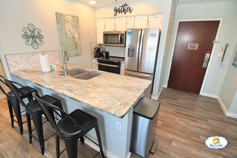 Completely remodeled kitchen and bar