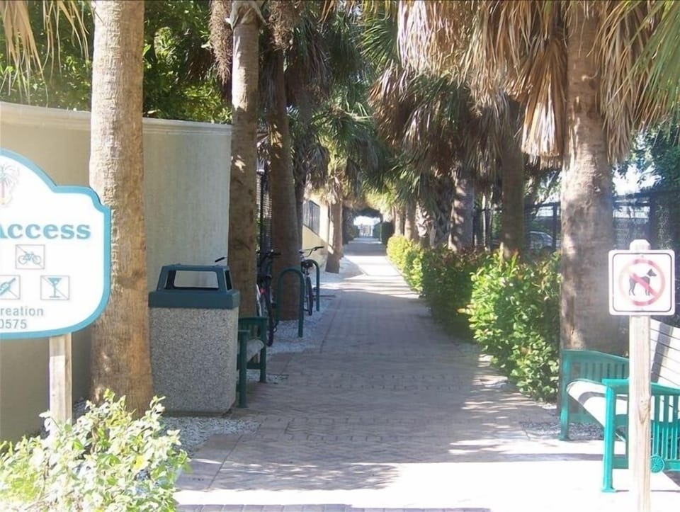 Beach access steps from condo..directly across the street!!