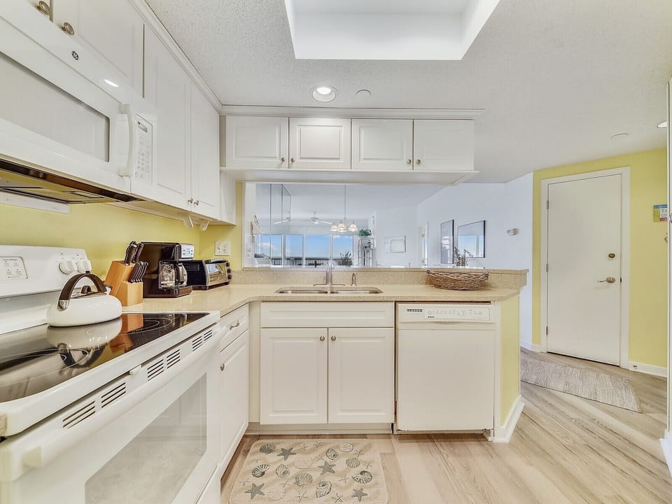 Kitchen with Ocean Views at 412 Barrington Court