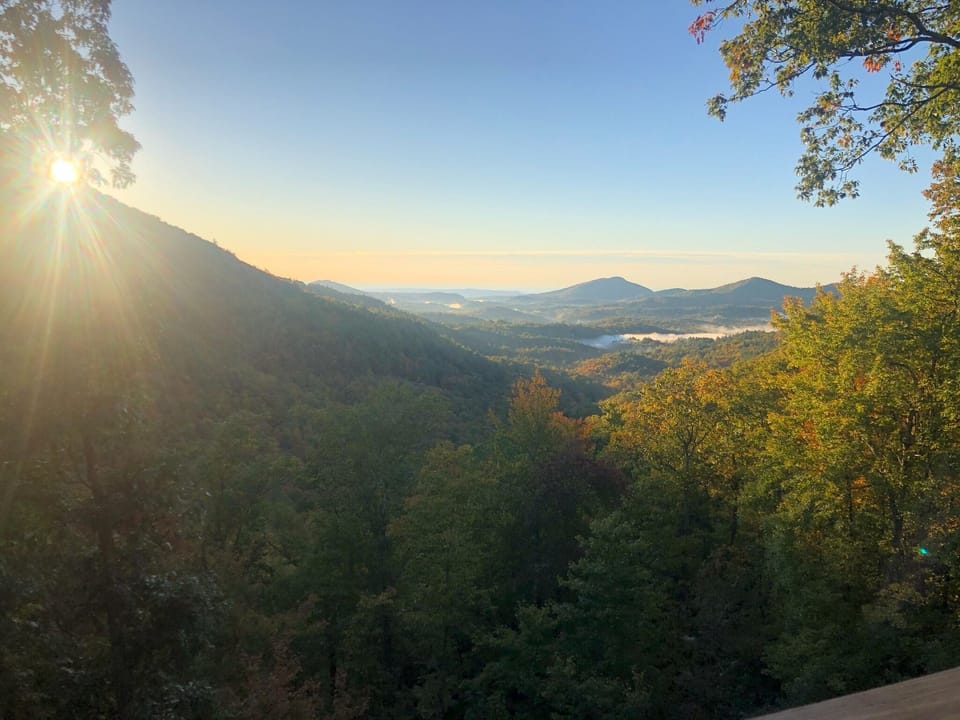 SUNRISE FROM THE BACK DECKS
