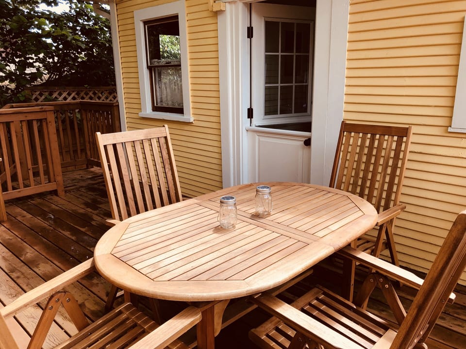 Dine al fresco on your private deck