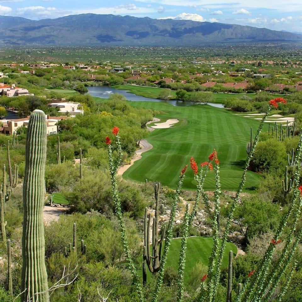 4th mountain hole at Ventana. The lake is visible from the Rental Home