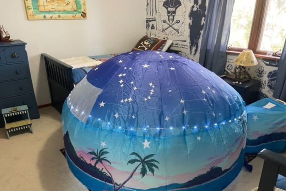 Kids of all ages will enjoy playing under the stars in the Starry Oasis!