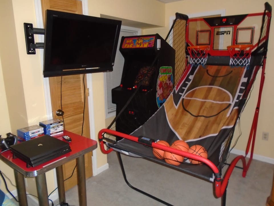 PlayStation 4 With  Games.
ESPN BASKETBALL GAME & PacMan machine  