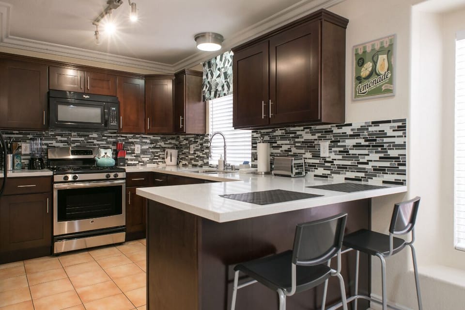 Modern kitchen will all new appliances