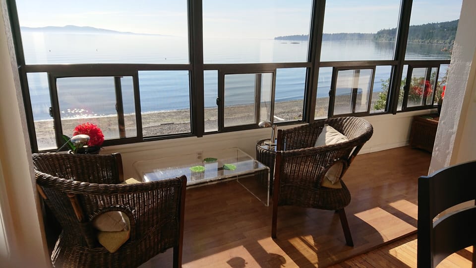 Looking out at Gordon Head.