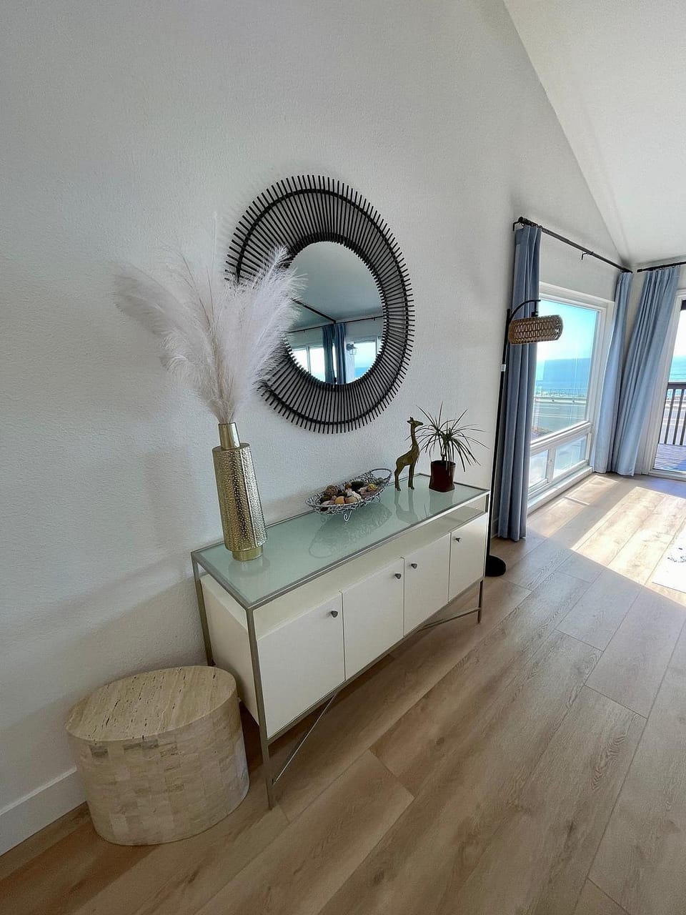 Enjoy the ocean view from the living room.