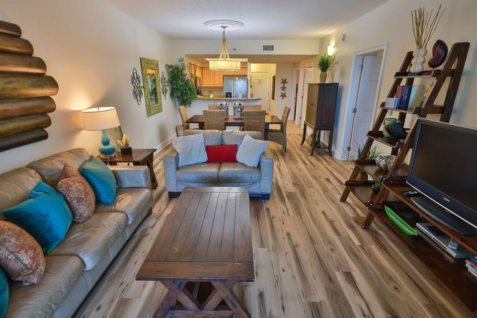 Open Concept Living, Dining, and Kitchen