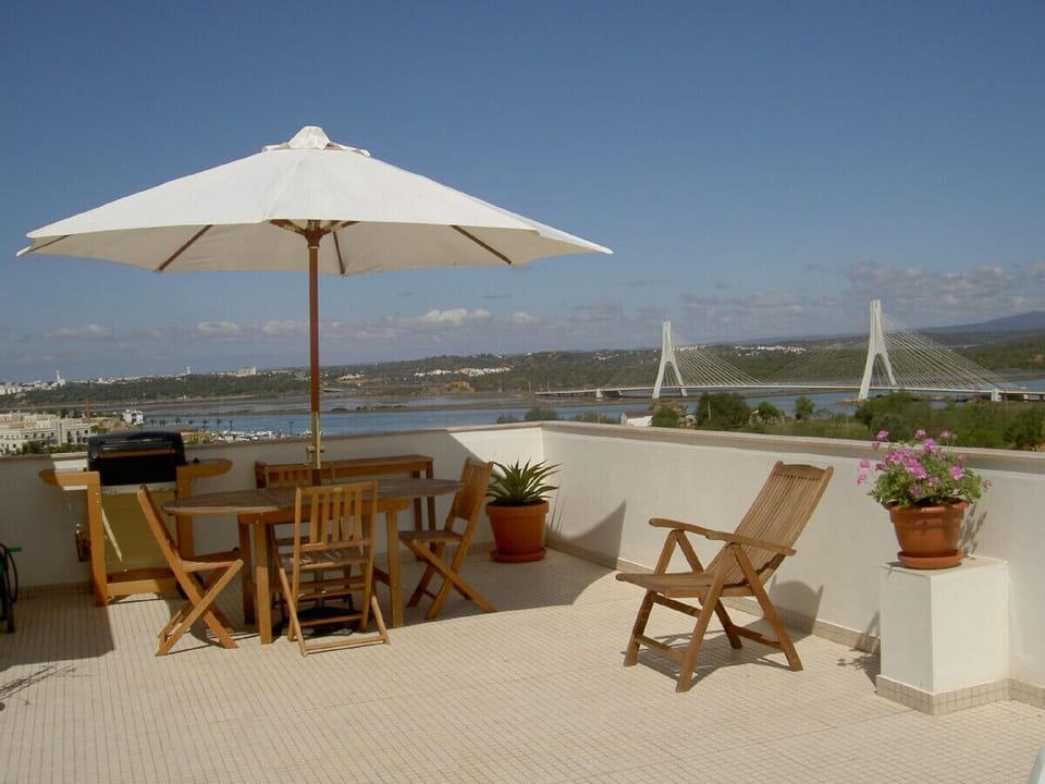 Enjoy al fresco dining with views of River Arade