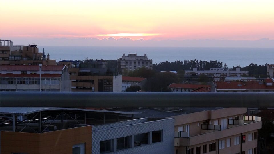 View from the suite - the ocean on yhe horizon