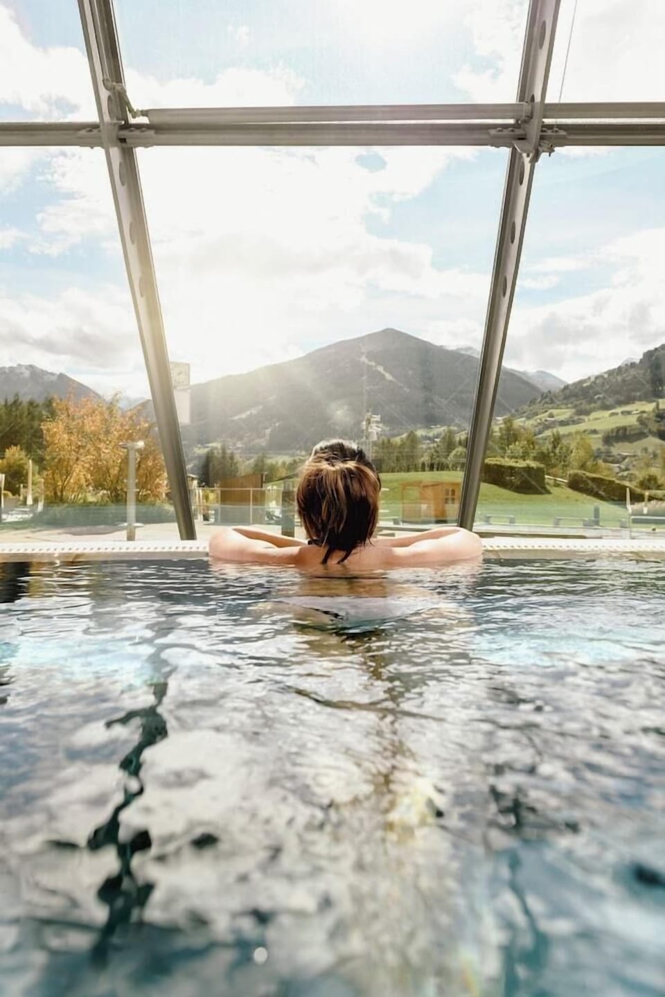 Indoor pool, outdoor pool