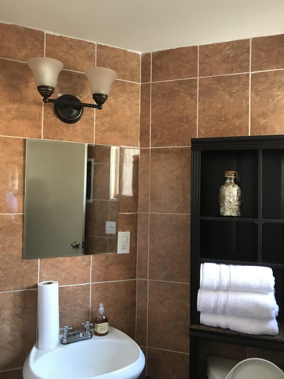 First floor restroom. 