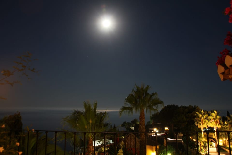 View from the terrace at night