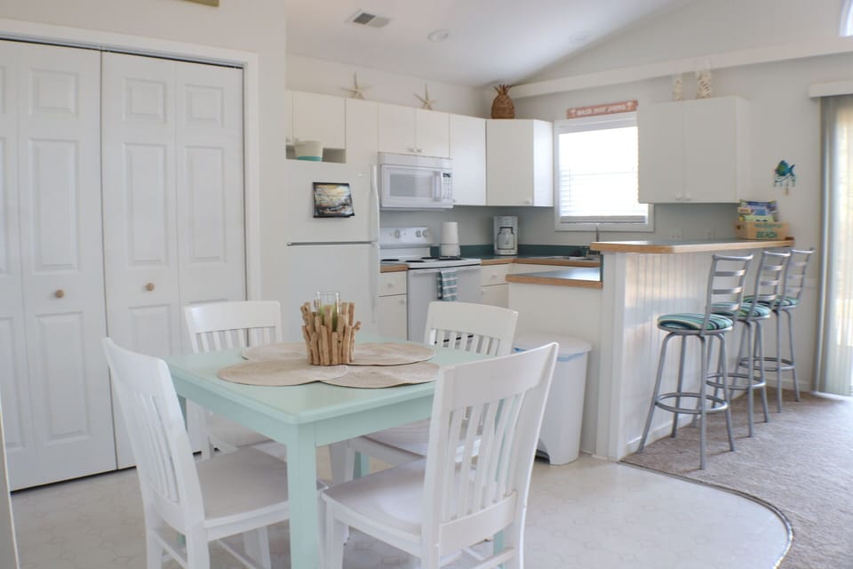 dining area and kitchen