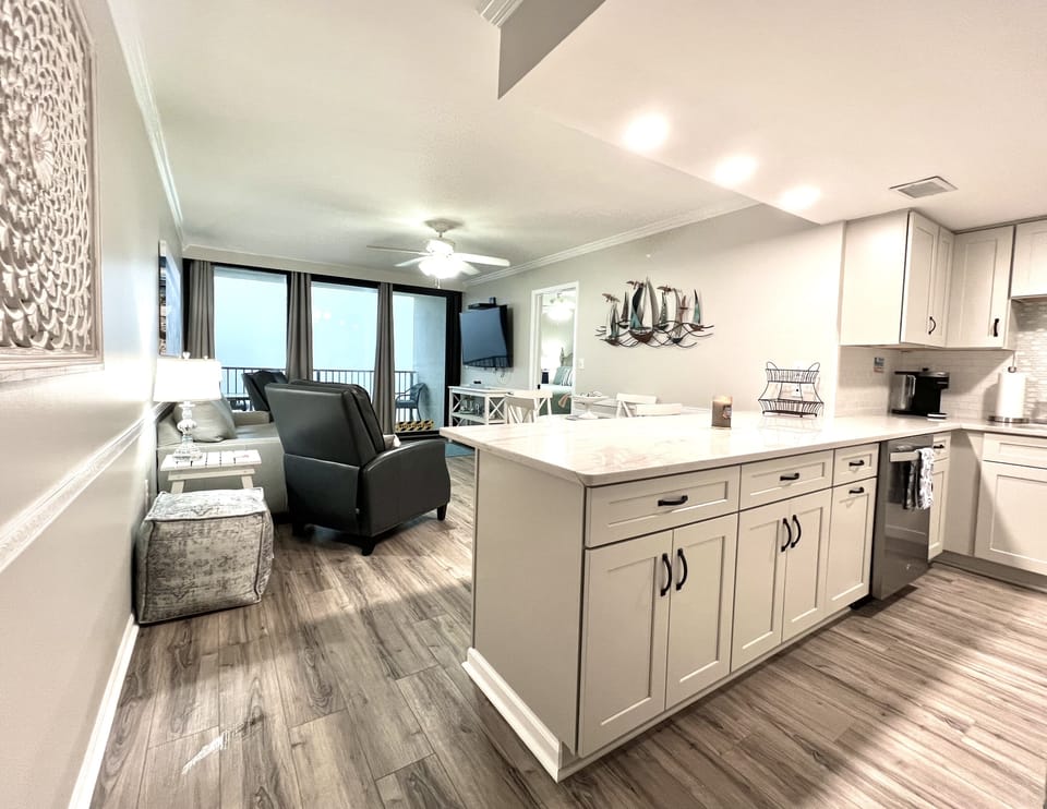 Living Area & Kitchen