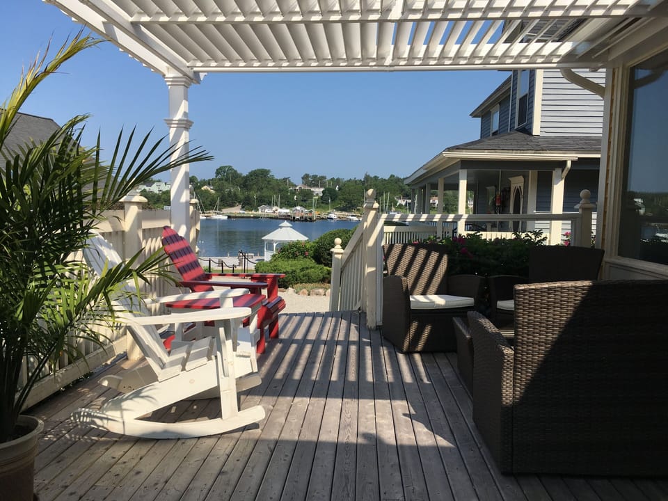 Outside deck