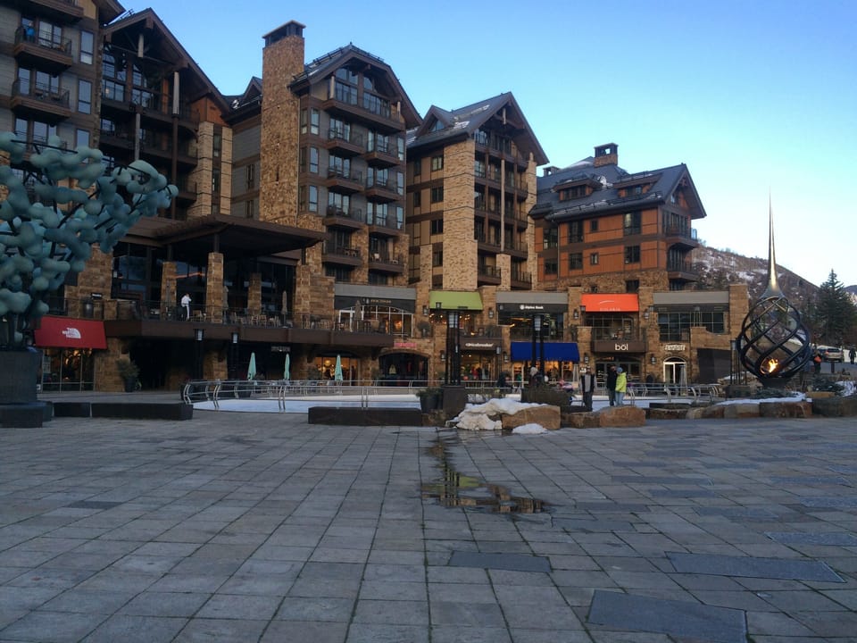 Solaris across the street, ice rink/shops/etc.
