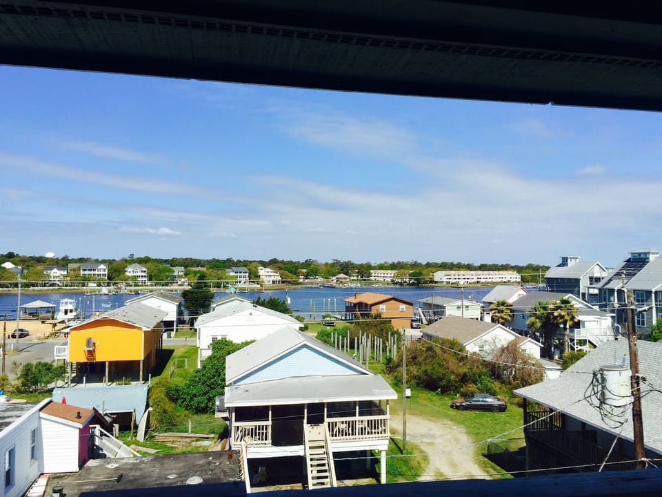 View of canal from master bedroom balcony