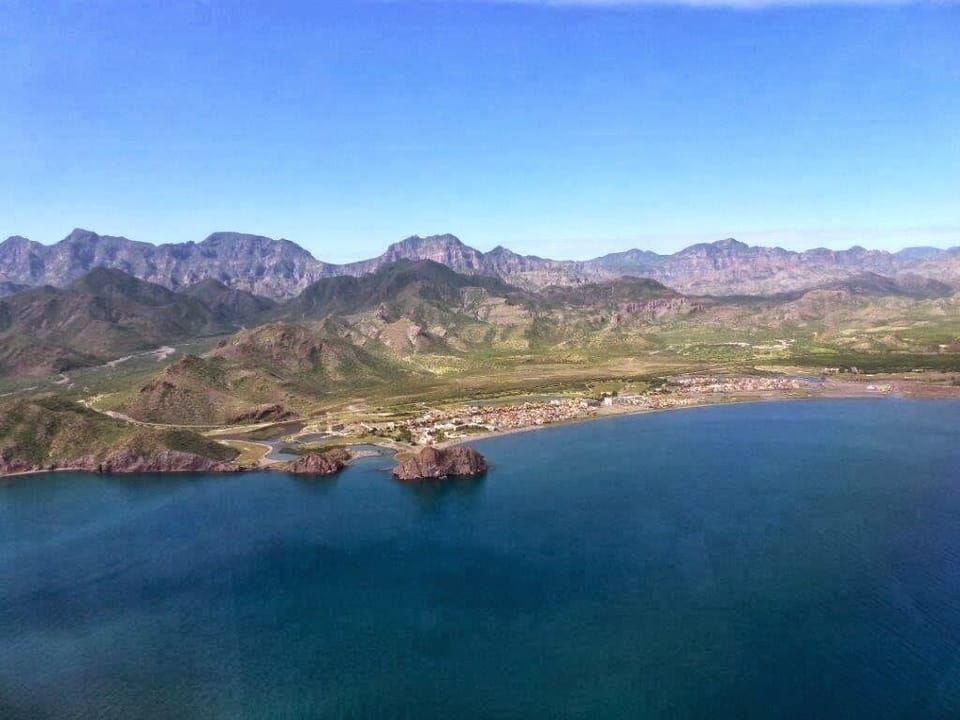 View of Loreto Bay Community, arriving by air