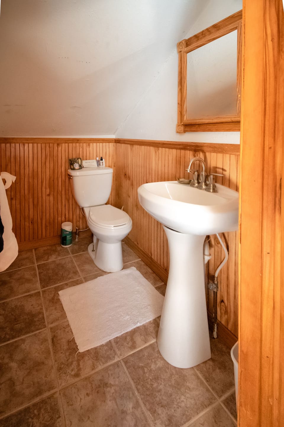 Powder room in the loft.