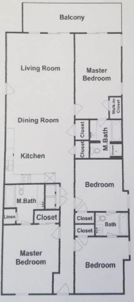 4BR Floor Plan MyrtleBeachVillas2
