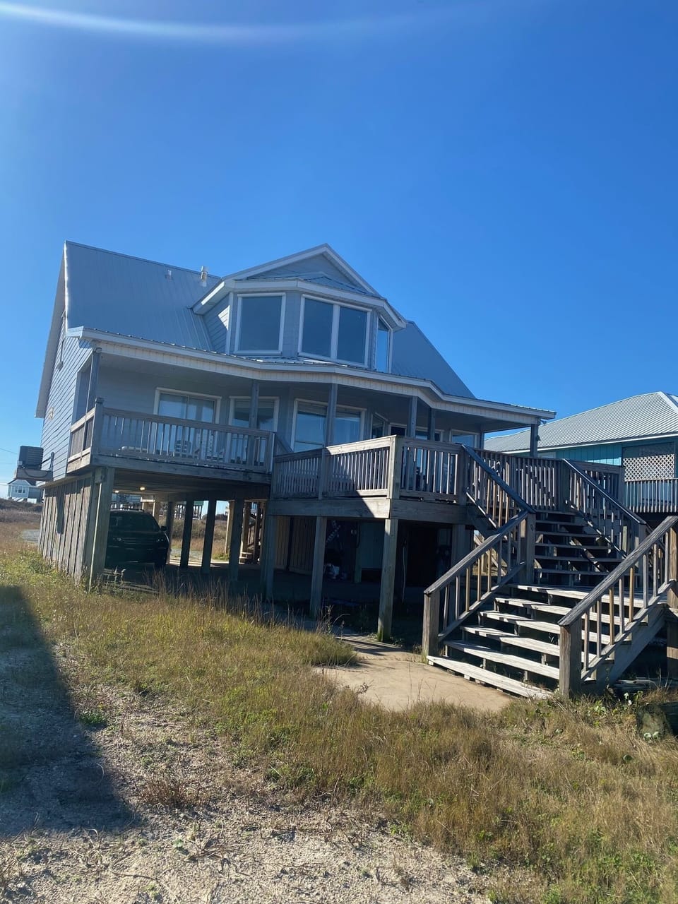 Beach views from the house to private beach and dock.