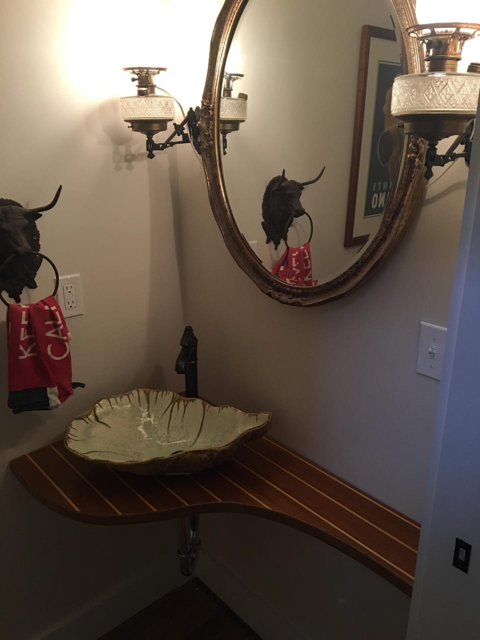 half bath off of living room